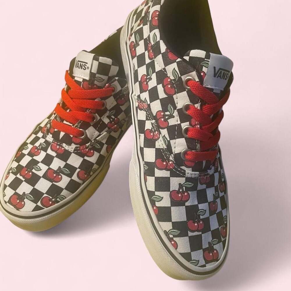 Vans Doheny Cherry Checkerboard Women's Low Top Sneakers